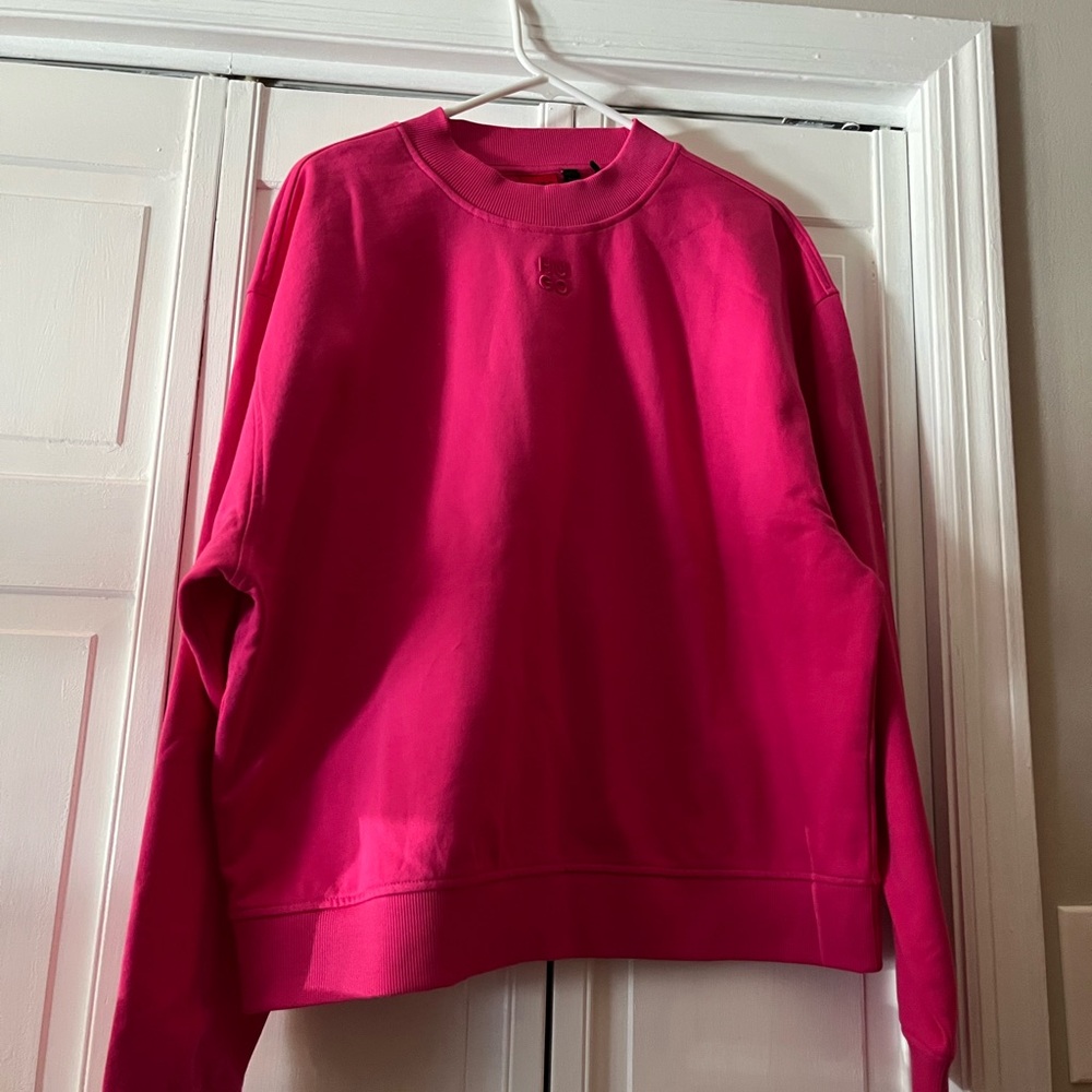 HUGO Women's Vibrant Pink Sweatshirt
